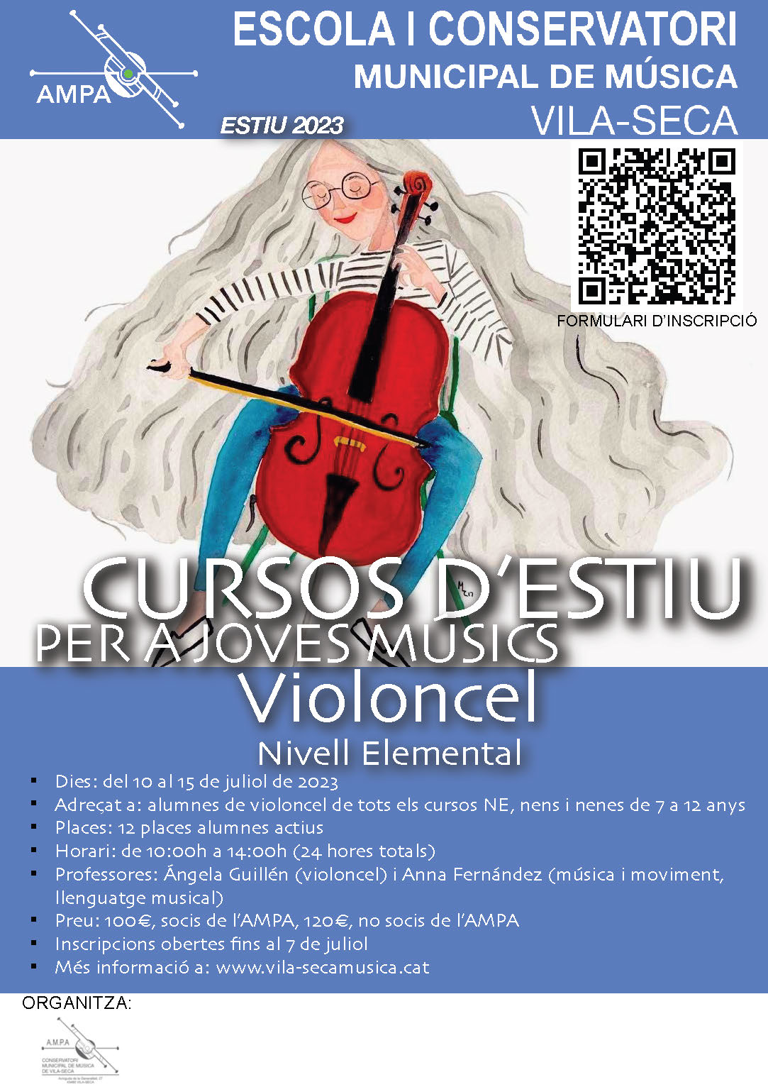 Cursos d'estiu Violoncel EM 2023