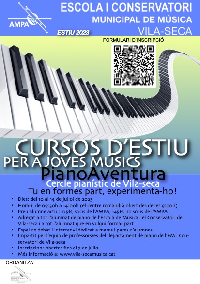 Cursos d'Estiu PianoAventura 2023