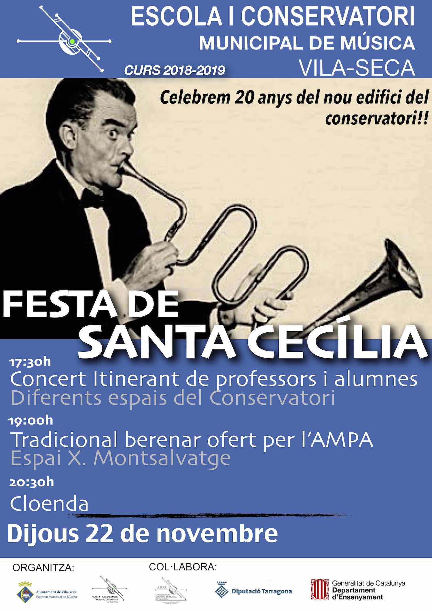 Torna el concert itinerant de la festa de Santa Cecília