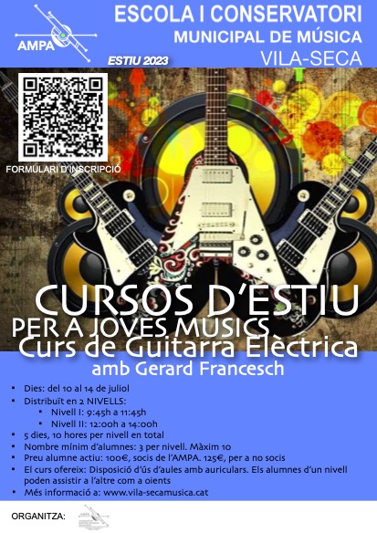 Curs d'estiu de guitarra elèctrica amb Gerard Francesch