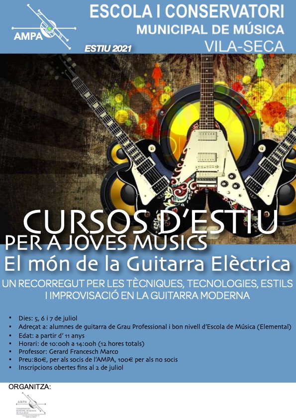 Cursos d'Estiu per a Joves Músics 2021