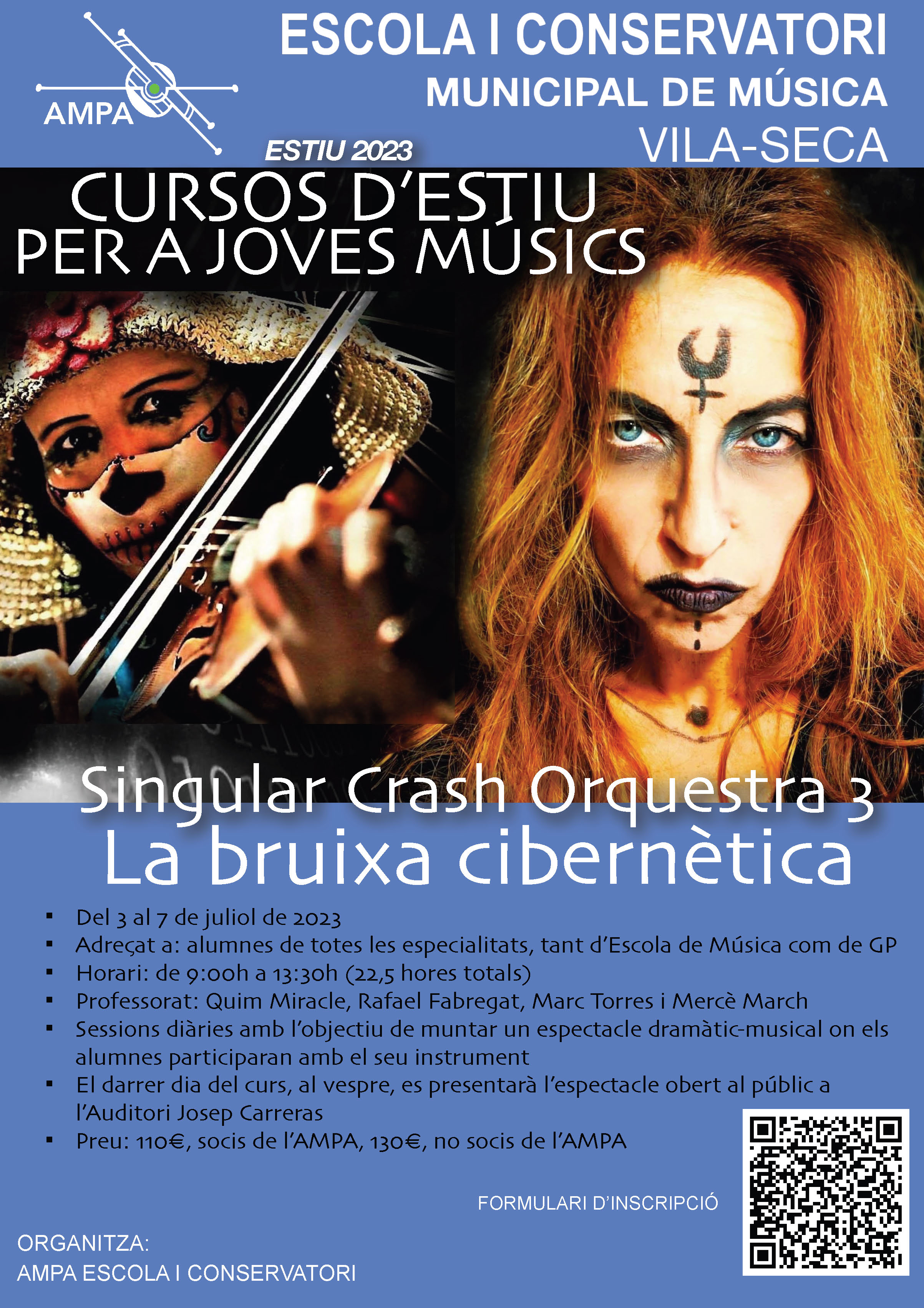 Cursos d'estiu amb Singular Crash Orquestra 2023 - La bruixa cibernètica