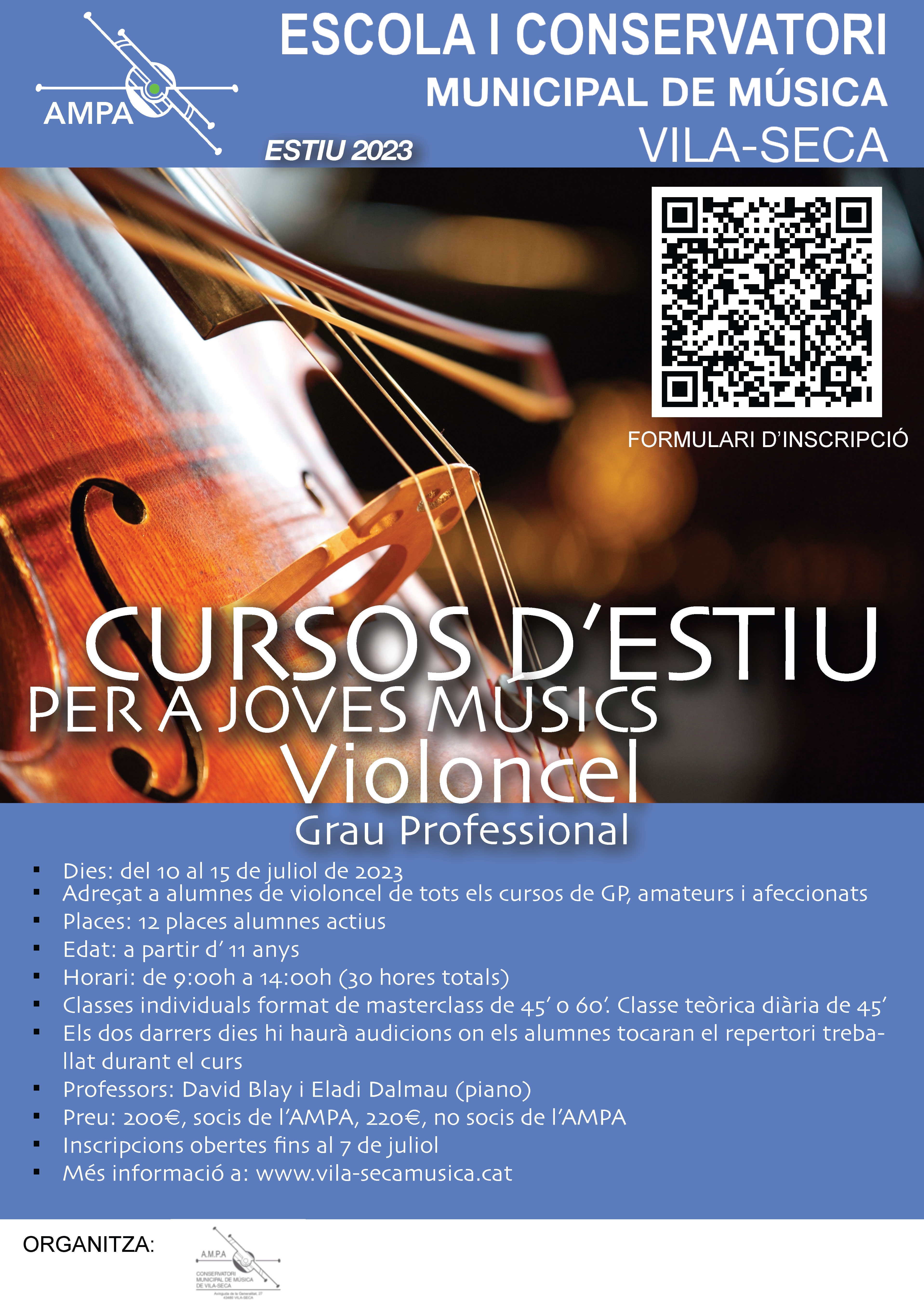 Cursos d'estiu de Violoncel GP 2023