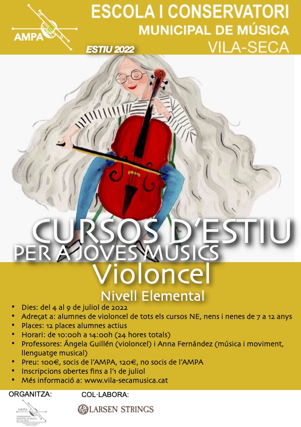 Cursos d'Estiu per a Joves Músics: Violoncel - Nivell Elemental