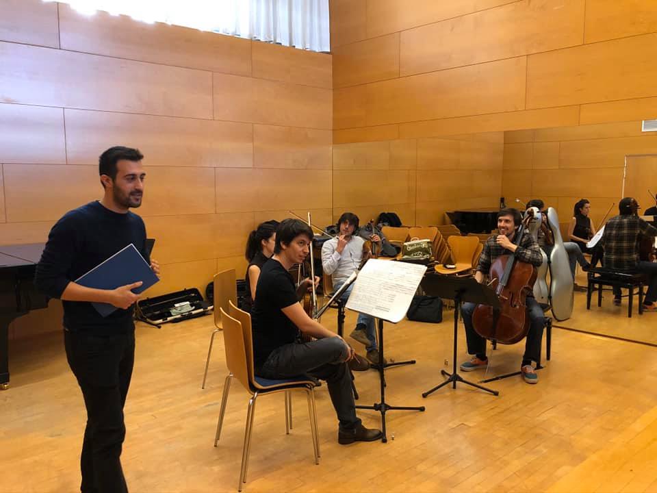 El compositor Joan Magrané imparteix classe magistral amb el Quartet Gerhard