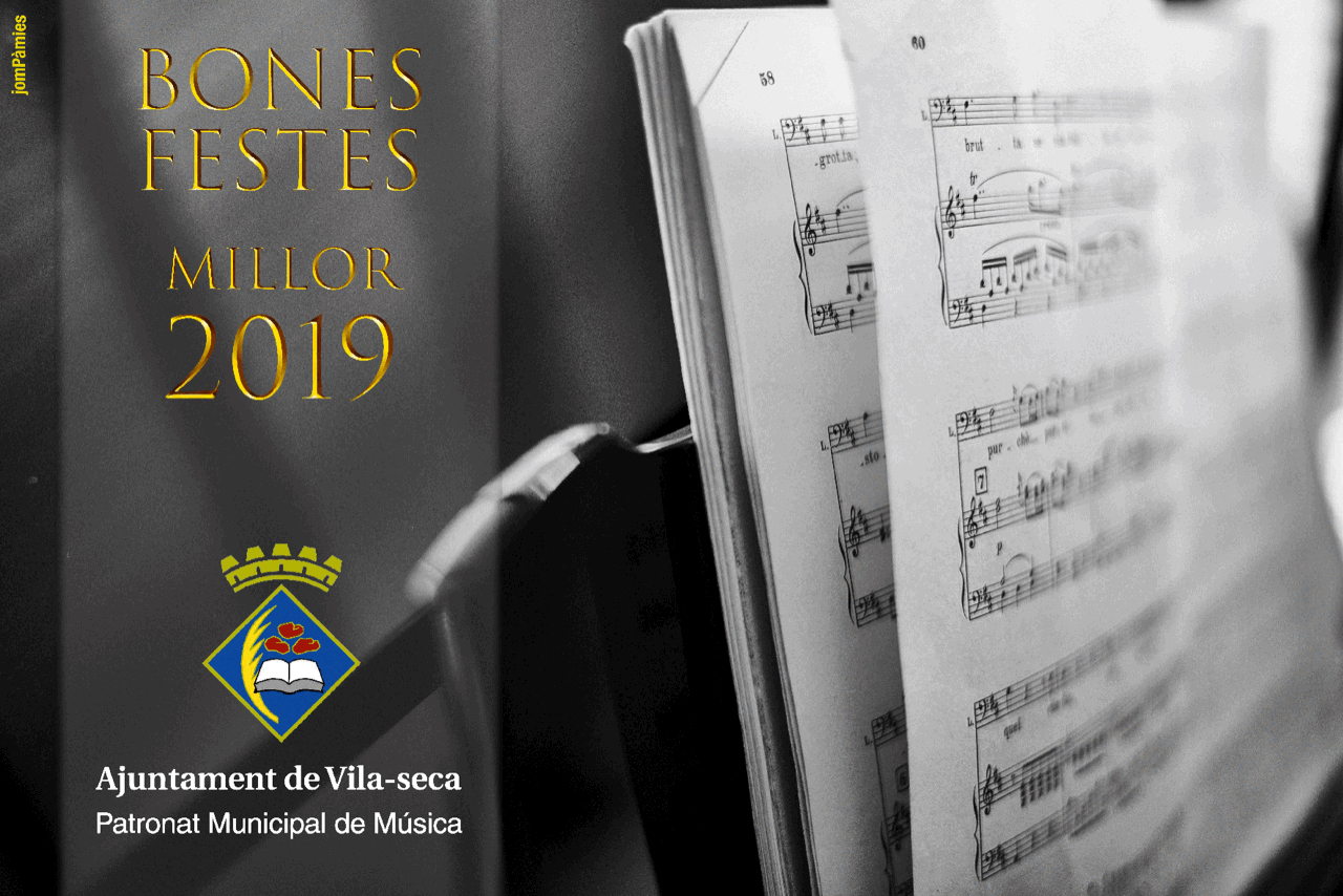El Patronat Municipal de Música de Vila-seca us desitja molt Bon Nadal i un millor 2019