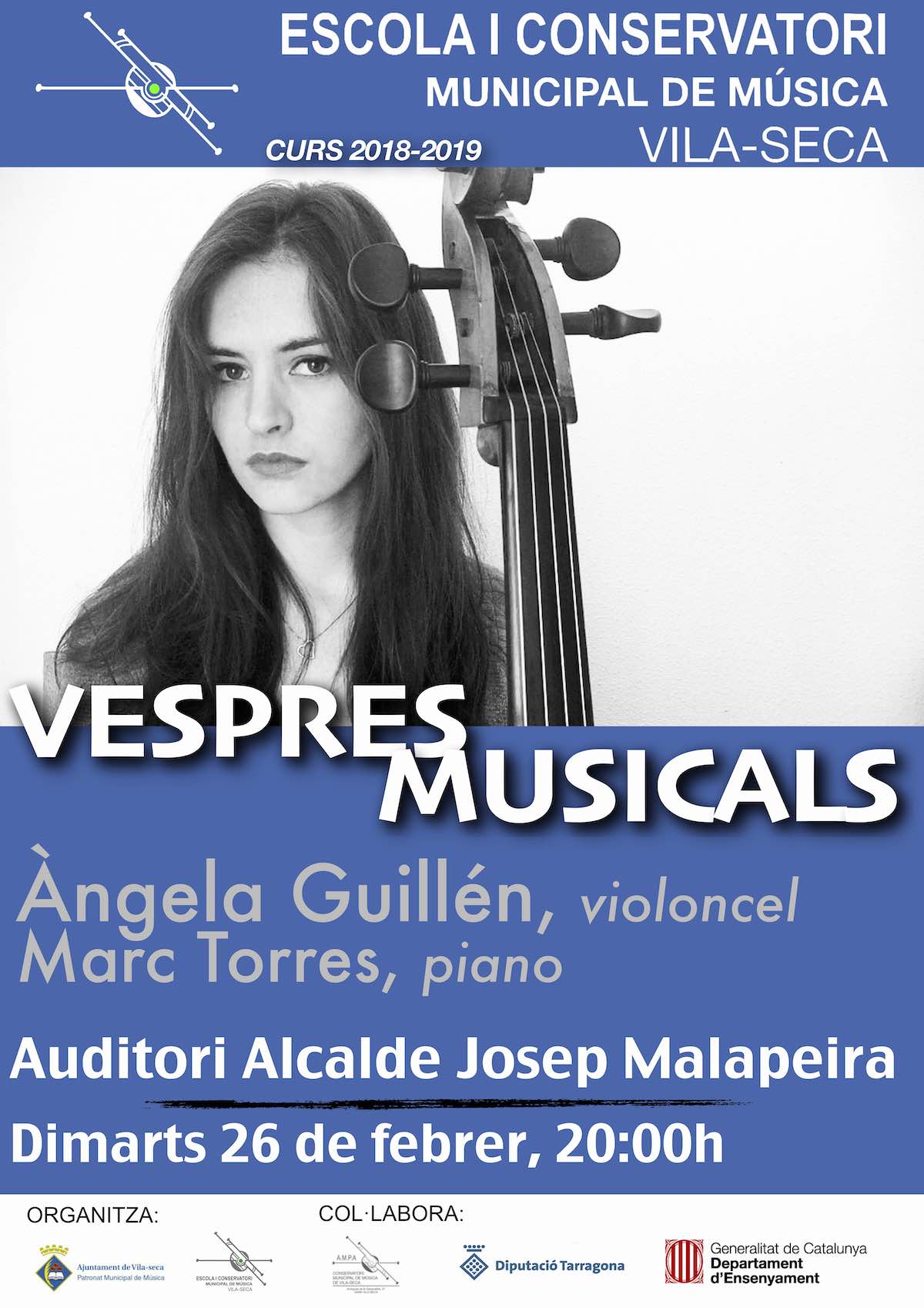 Tornen els Vespres Musicals amb Àngela Guillén