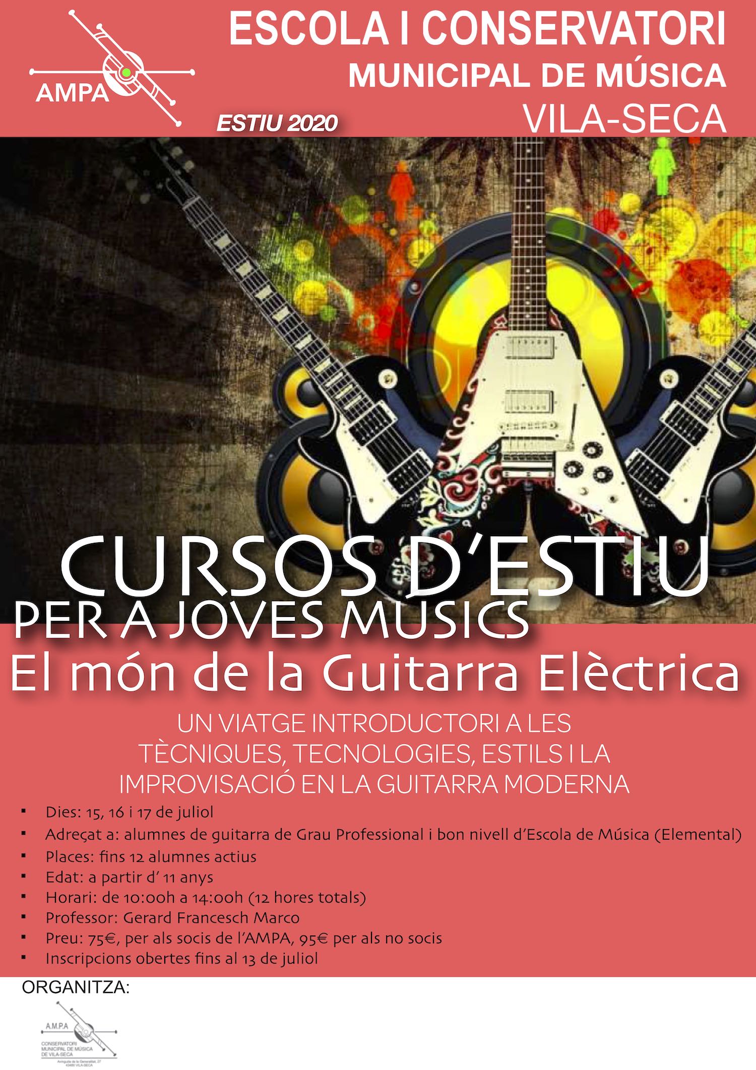 Curs d'estiu de Guitarra Elèctrica